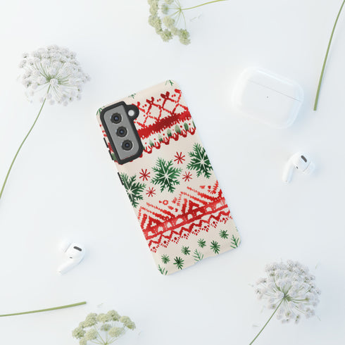 Watercolor Study of Christmas Patterns - Impact Resistant Phone Case